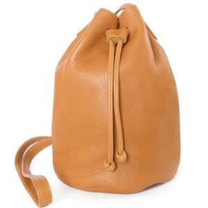 Baggu leather bucket bag